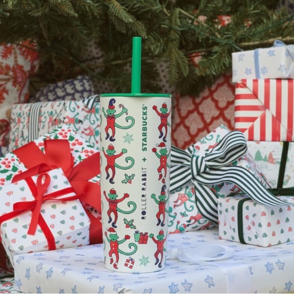 Starbucks | Kitchen | New Miir Starbucks Roller Rabbit Monkey Mas ...